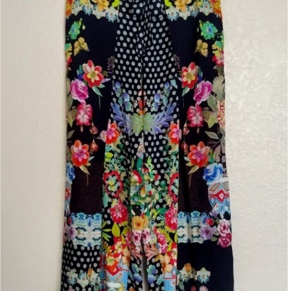 Johnny Was Multicolor Floral Patchwork Pants - Picture 14 of 14